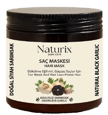 NATURIX SAÇ MASKESİ SİYAH SARIMSAK