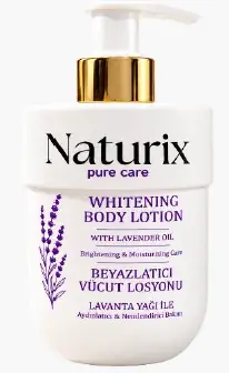 NATURIX DOĞAL LAVANTA YAĞLI BEYAZLATICI VÜCUT LOSYONU
