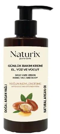 NATURIX POMPALI EL VÜCUT BAKIM KREMİ ARGAN YAĞLI