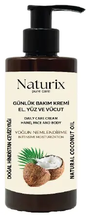 NATURIX POMPALI EL VÜCUT BAKIM KREMİ HİNDİSTAN CEVİZİ