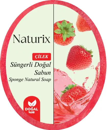 NATURİX SÜNGERLİ SABUN - ÇİLEK