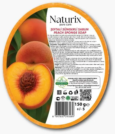 NATURİX SÜNGERLİ SABUN - ŞEFTALİ