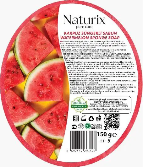 NATURİX SÜNGERLİ SABUN - KARPUZ