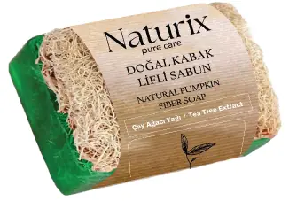 NATURİX KABAK LİFLİ SABUN - ÇAY AĞACI