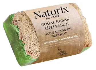 NATURİX KABAK LİFLİ SABUN - ZEYTİNYAĞLI