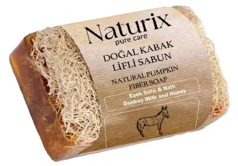 NATURİX KABAK LİFLİ SABUN - EŞEK SÜTLÜ/BALLI
