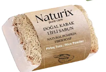 NATURİX KABAK LİFLİ SABUN - PİRİNÇ