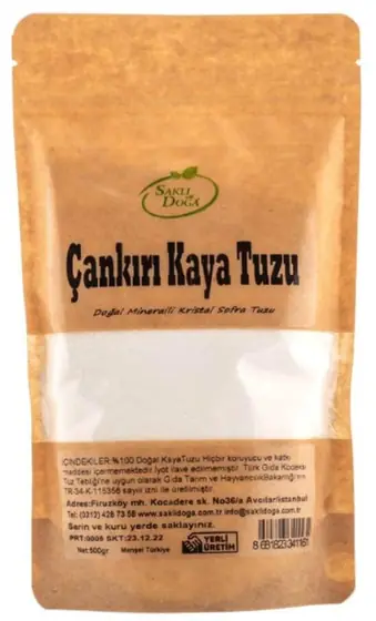 Çankırı Tuzu 500 gr. Tane- Toz TUZ / PAKETLİ ÜRÜNLER