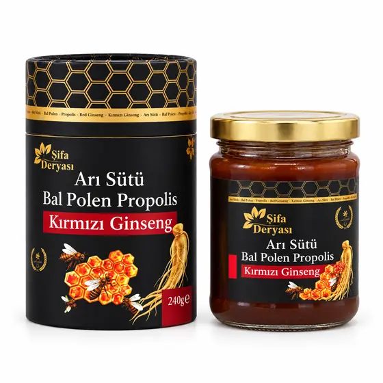 ARI SÜTÜ BAL POLEN RED GİNSENGLİ MACUN